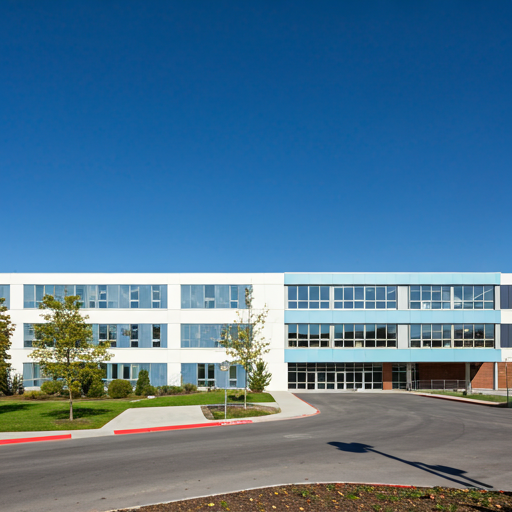 Modern academic building interior with natural light